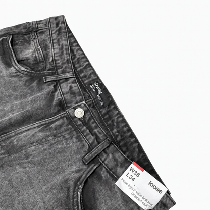Jeans Sinsay loose black PA0002