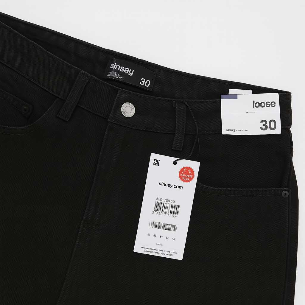 Pantalón Sinsay loose black PA0006