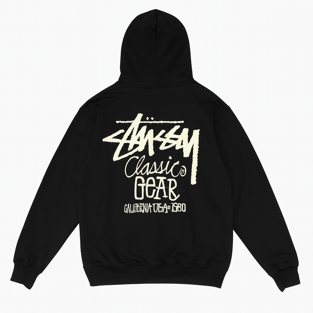Poleron Stussy negro HO0001